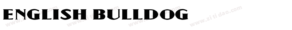 English Bulldog字体转换